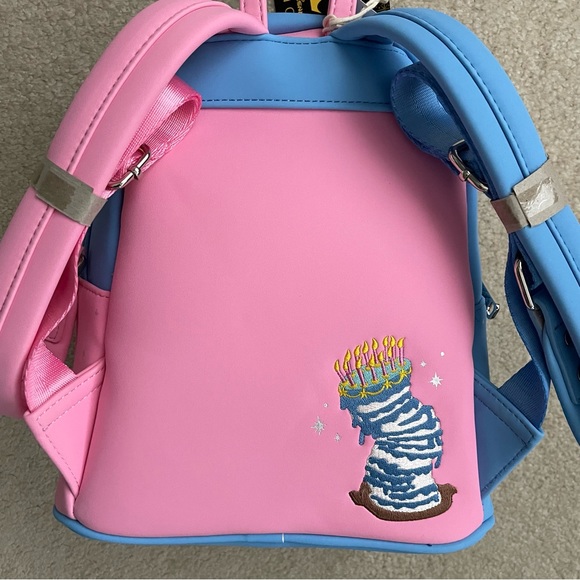 Loungefly Sleeping Beauty Fairy Godmothers Make it Pink / Blue Mini Backpack - Picture 7 of 16